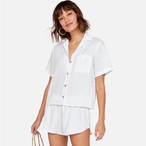 Mate The Label Linen Short Sleeve Shirt